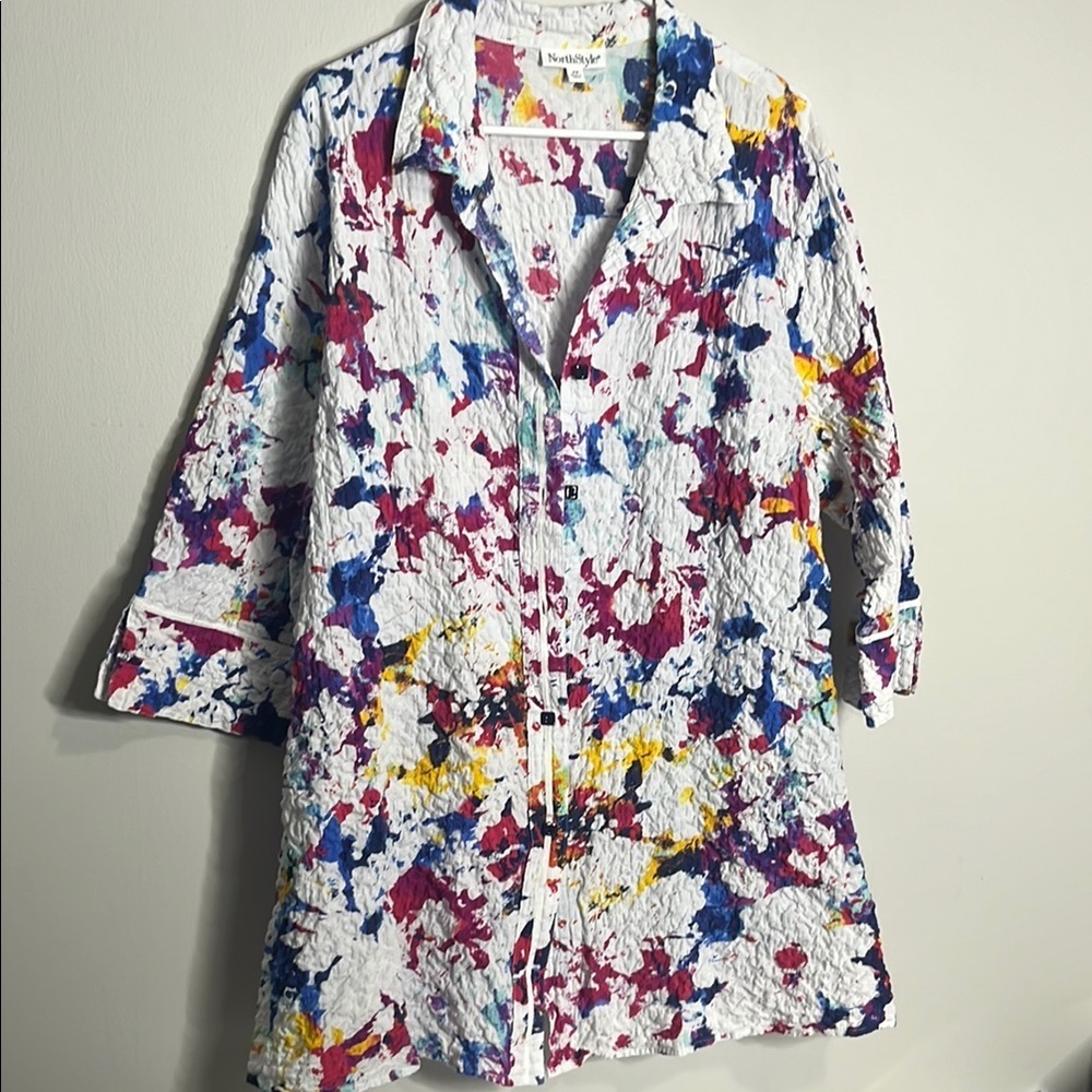 NorthStyle Colorful Splatter Blouse